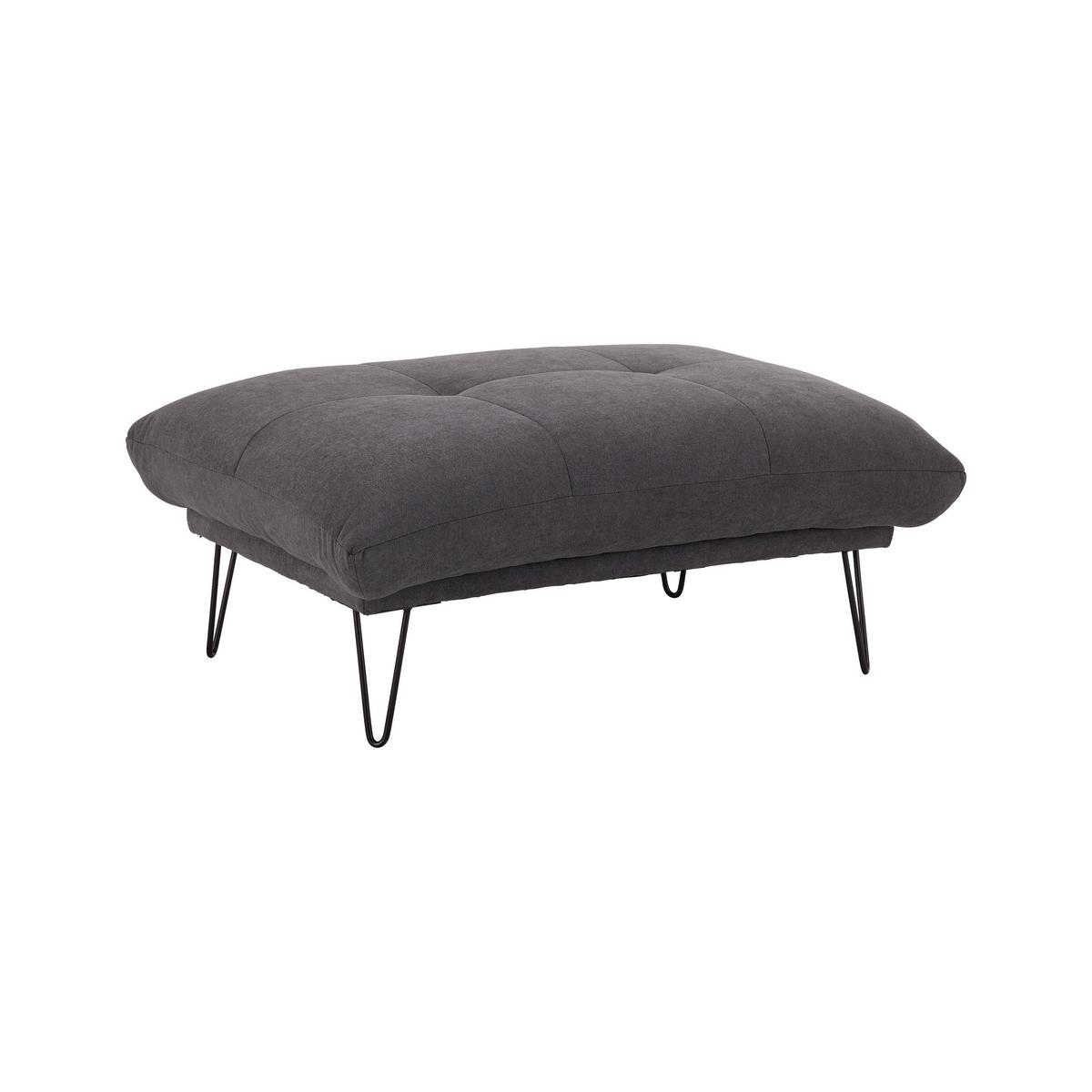 Rozkladacie kreslo CINDY, antracitová - čierna/antracitová, Modern, kov/drevo (102/120/46cm) - Bessagi Home