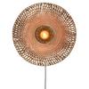 Wandleuchte Kalimanta 1-Flammig - Hellbraun/Schwarz, Natur, Naturmaterialien (87/20cm) - Good & Mojo
