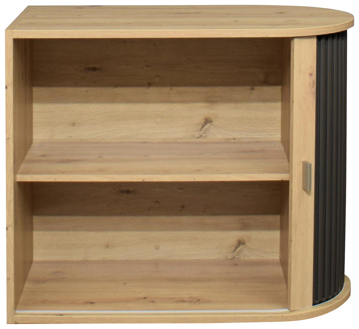 Aktenschrank Eichef./graphitfarben B: 69 Cm - Eichefarben/Graphitfarben, MODERN, Holzwerkstoff (69/85/44cm) - Livetastic