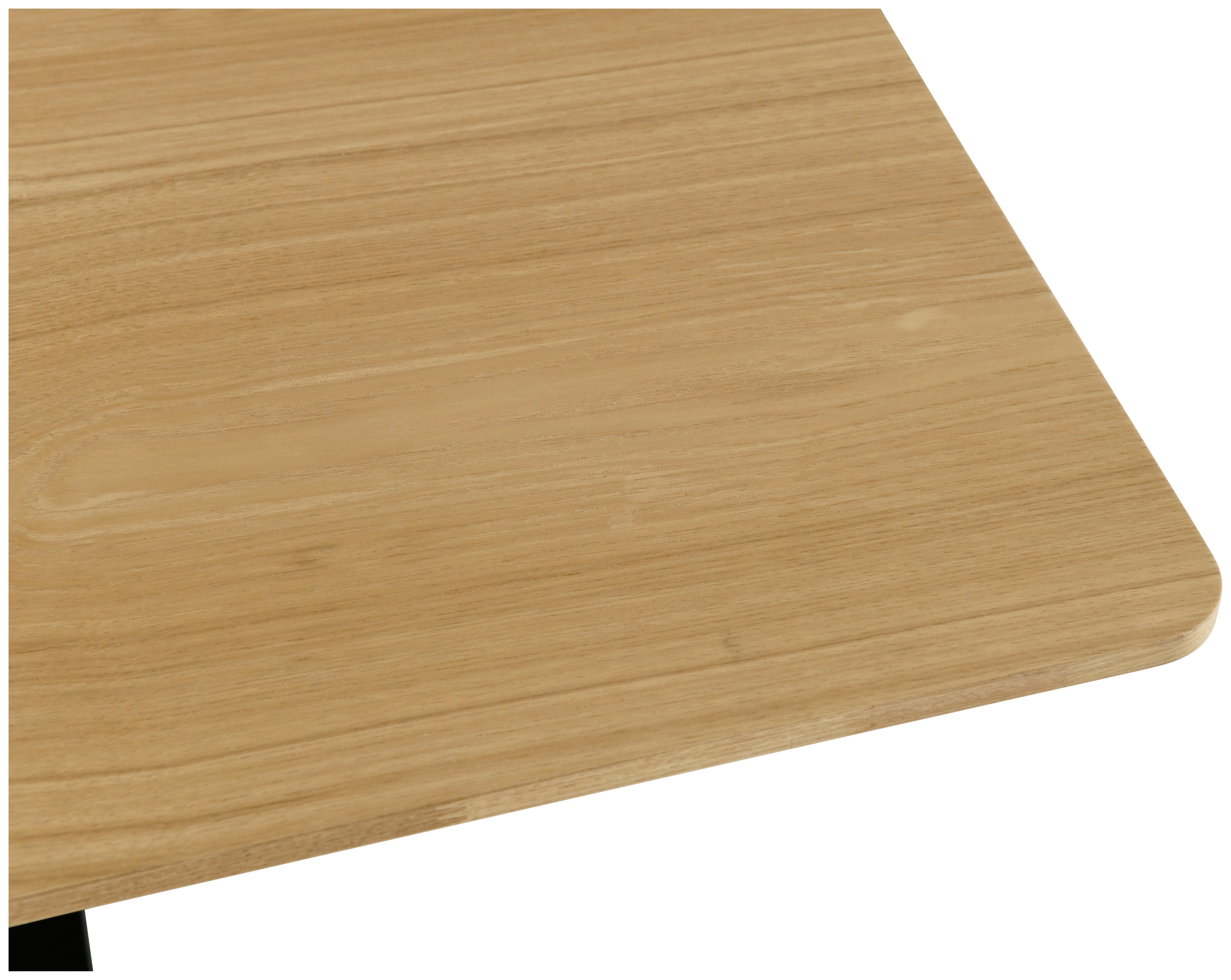 Esstisch Joe - Eichefarben/Schwarz, LIFESTYLE, Holz/Holzwerkstoff (160/90/75cm) - MID.YOU