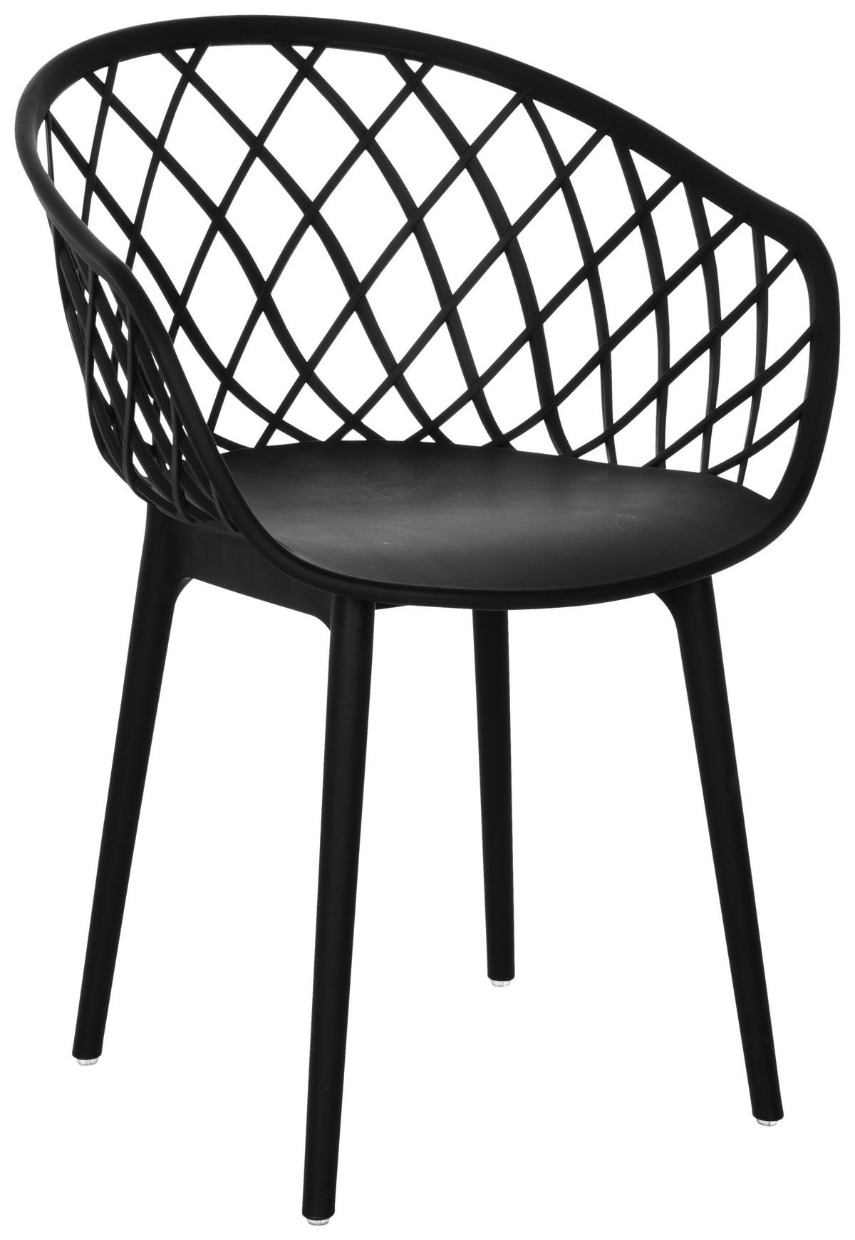 Besucherstuhl Begio B - Schwarz, Basics, Kunststoff (57/76/53cm) - MID.YOU