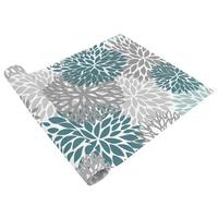 Tischläufer Lilly - Silberfarben/Petrol, MODERN, Textil (40/150cm) - Luca Bessoni