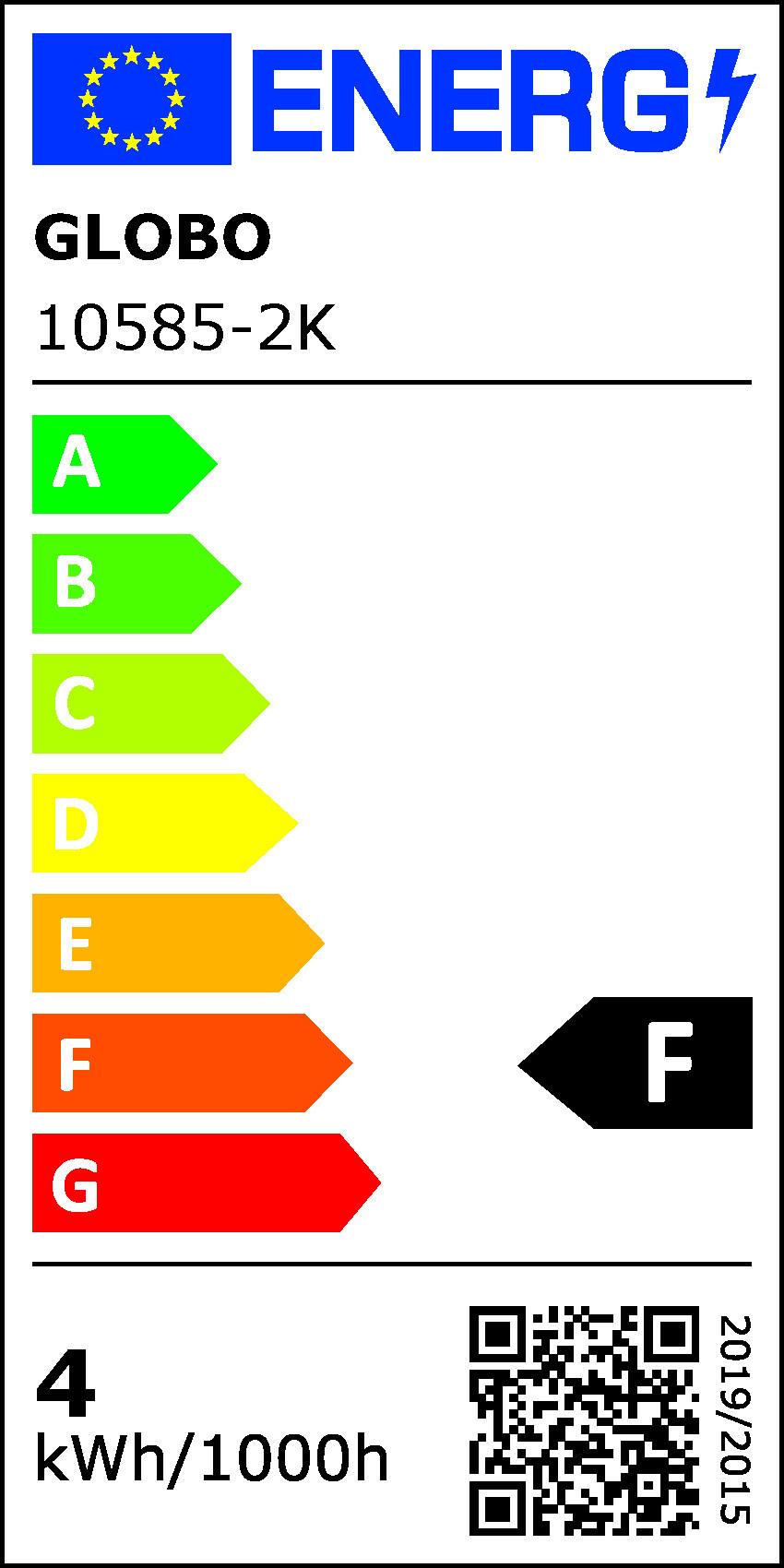 LED žárovka 10585-2K, E14, 4 Watt - čiré, kov/sklo (4,5/8cm)