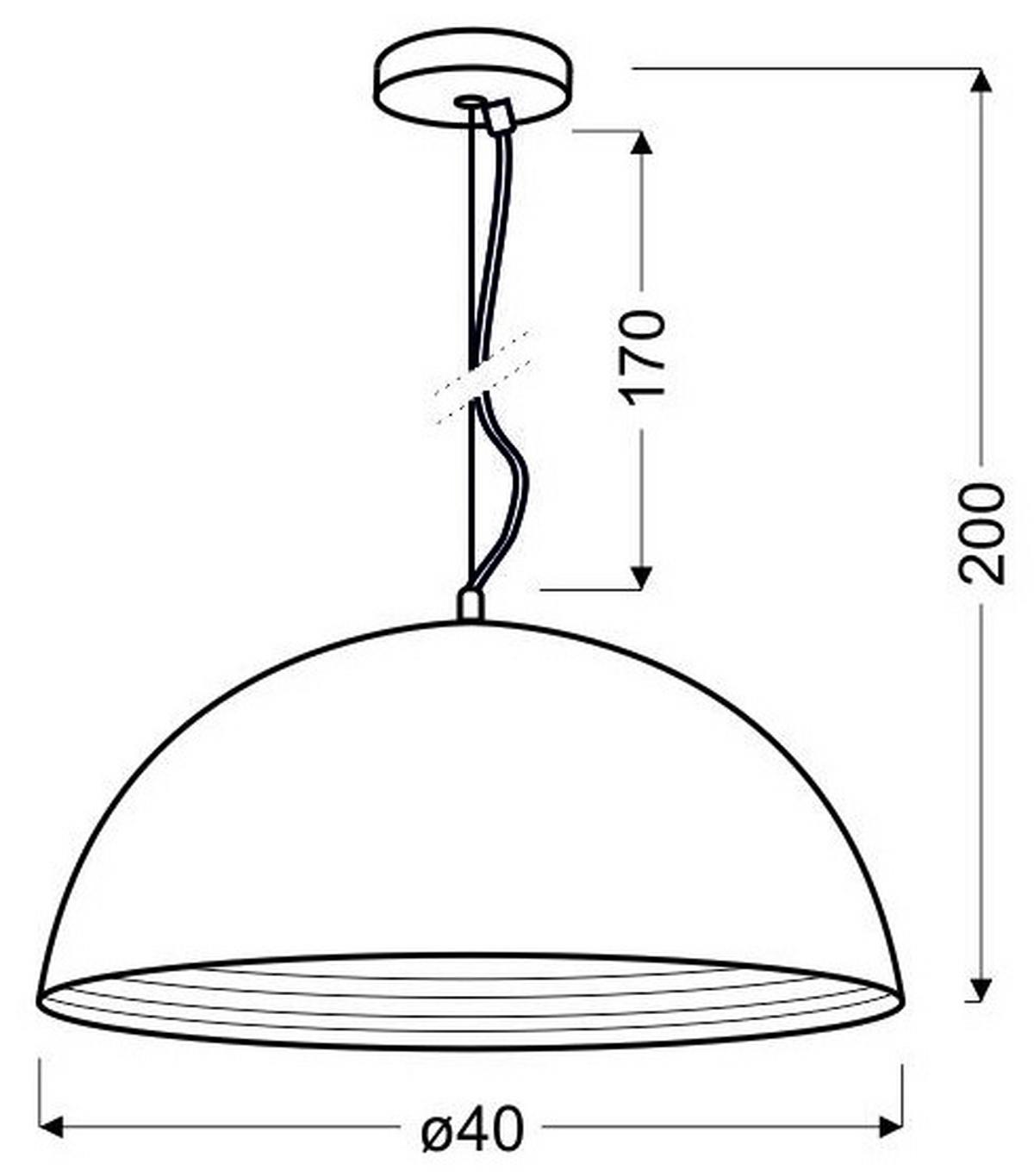 Hängeleuchte 31-26378 - Chromfarben, Basics, Metall (40/40/110cm)