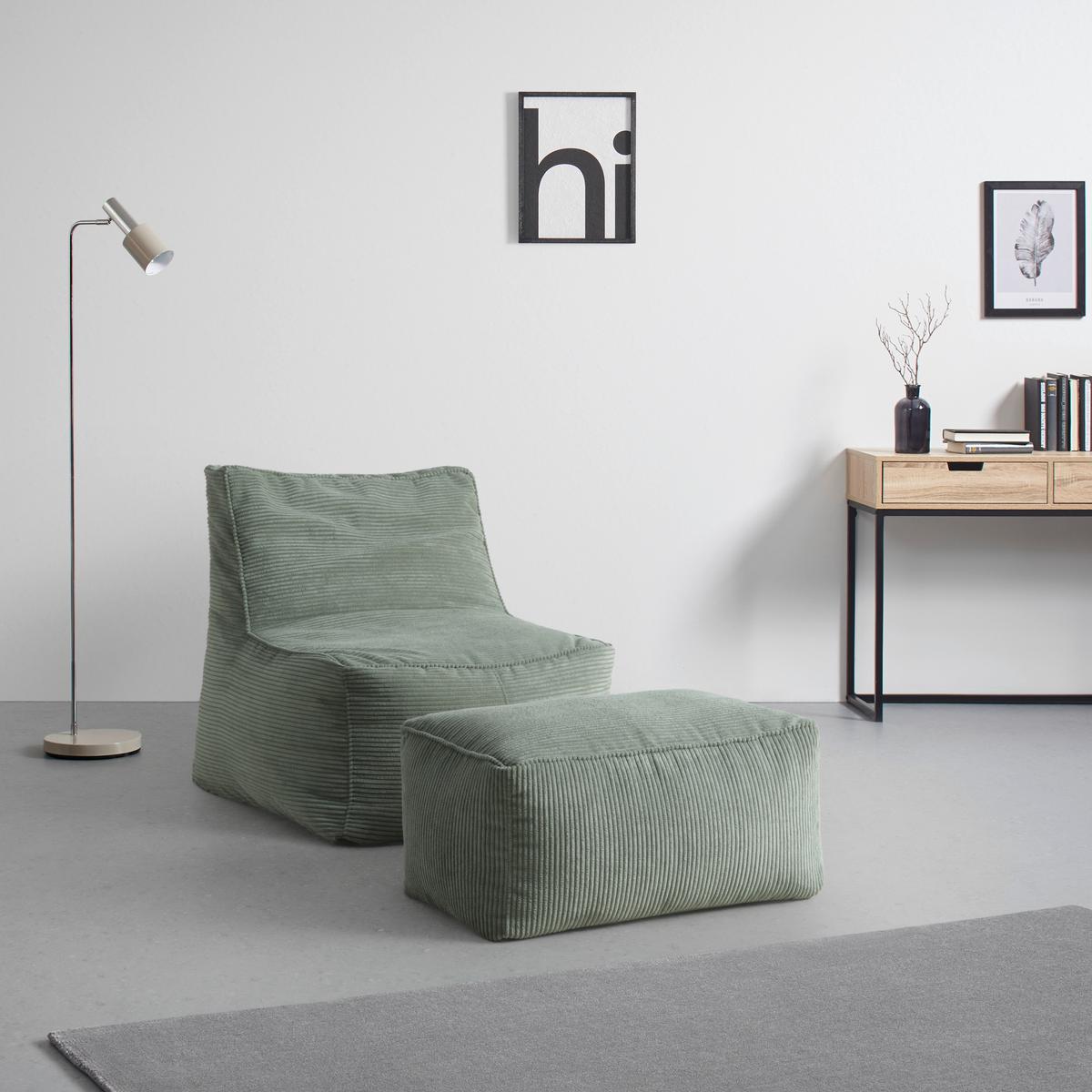 Taburetka CAROLINE, zelený menčester, max. 80 kg - svetlozelená, Modern, textil (80/38/50cm) - Mömax