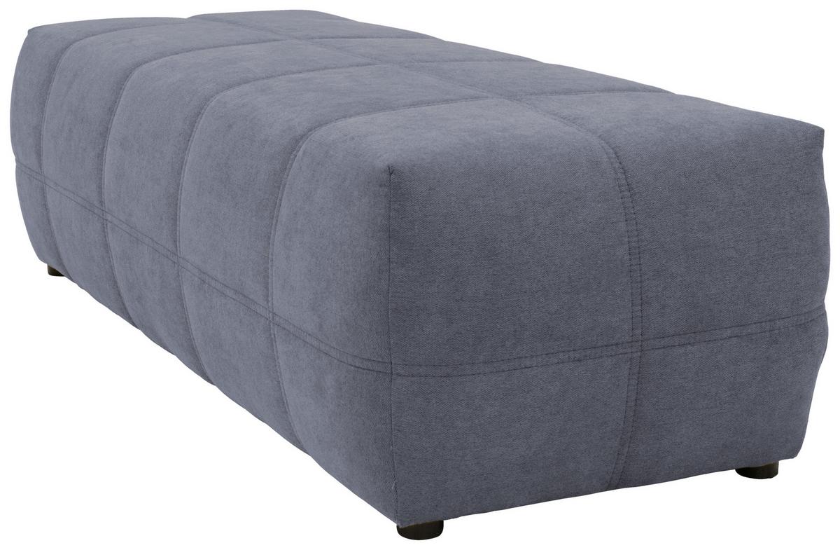 Hocker Brandon - Dunkelgrau/Schwarz, Design, Textil (150/60/40cm) - MID.YOU