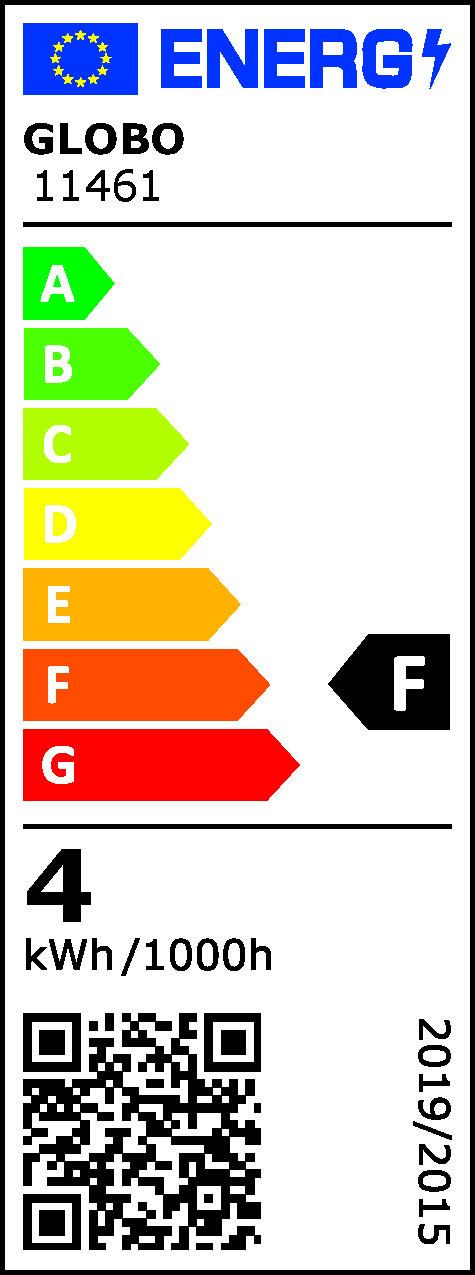 LED zárovka 11461, E27, 4 Watt - kov/sklo (9,5/13,5cm)
