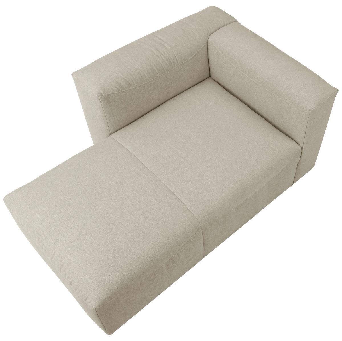 Recamiere Lena Creme Rücken Echt - Creme, Design, Textil (160/73/100cm) - Max Winzer