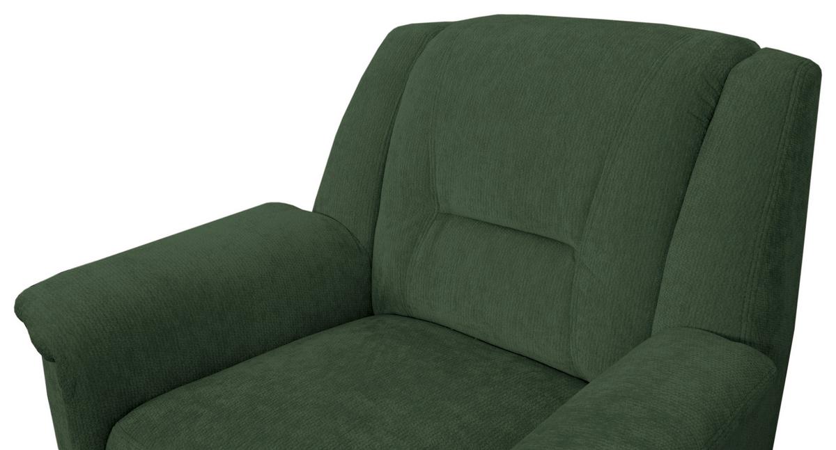FERNSEHSESSEL Rafael, Dunkelgrün B: 94 cm - Dunkelgrün/Schwarz, Trend, Textil (94/95/95cm)