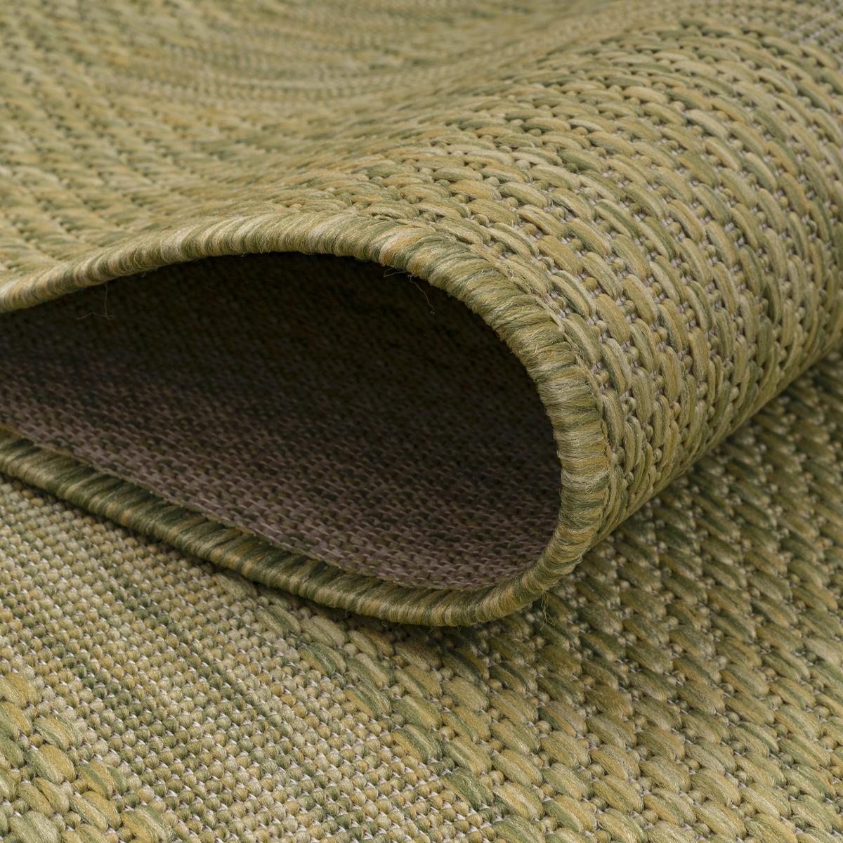 Flachwebteppich Relax - Grün, Basics, Textil (120/120cm) - Novel