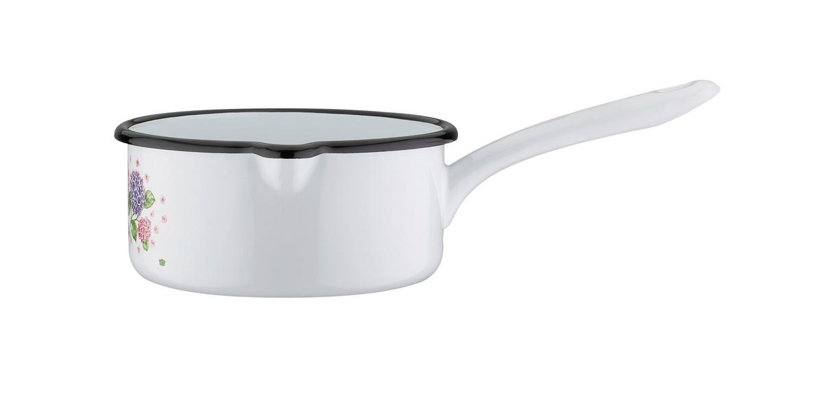 Gsw Kochtopfset Hortensie Weiß, 4-Teilig - Weiß, Basics, Metall - GSW