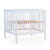 Laufgitter Höhenverstellbar Weiß, Inkl. Räder, L: 98 Cm - Weiß, KONVENTIONELL, Holz/Kunststoff (98/78/82cm) - Childhome