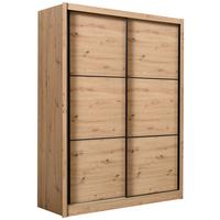 Tolóajtós Szekrény Navara 166/215,5 Cm - Artisan tölgy, Basics, faalapú anyag (166/215,5/60cm)