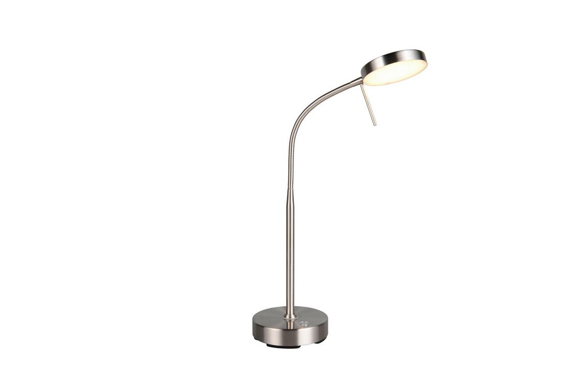 Akku-Tischleuchte R54561107 Moreno - Nickelfarben, KONVENTIONELL, Metall (45/14/36cm)