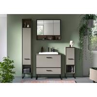 Badezimmer Bagno Schwarz/kaschmir B:140cm - Kaschmir/Schwarz, MODERN, Holzwerkstoff (140cm) - MID.YOU