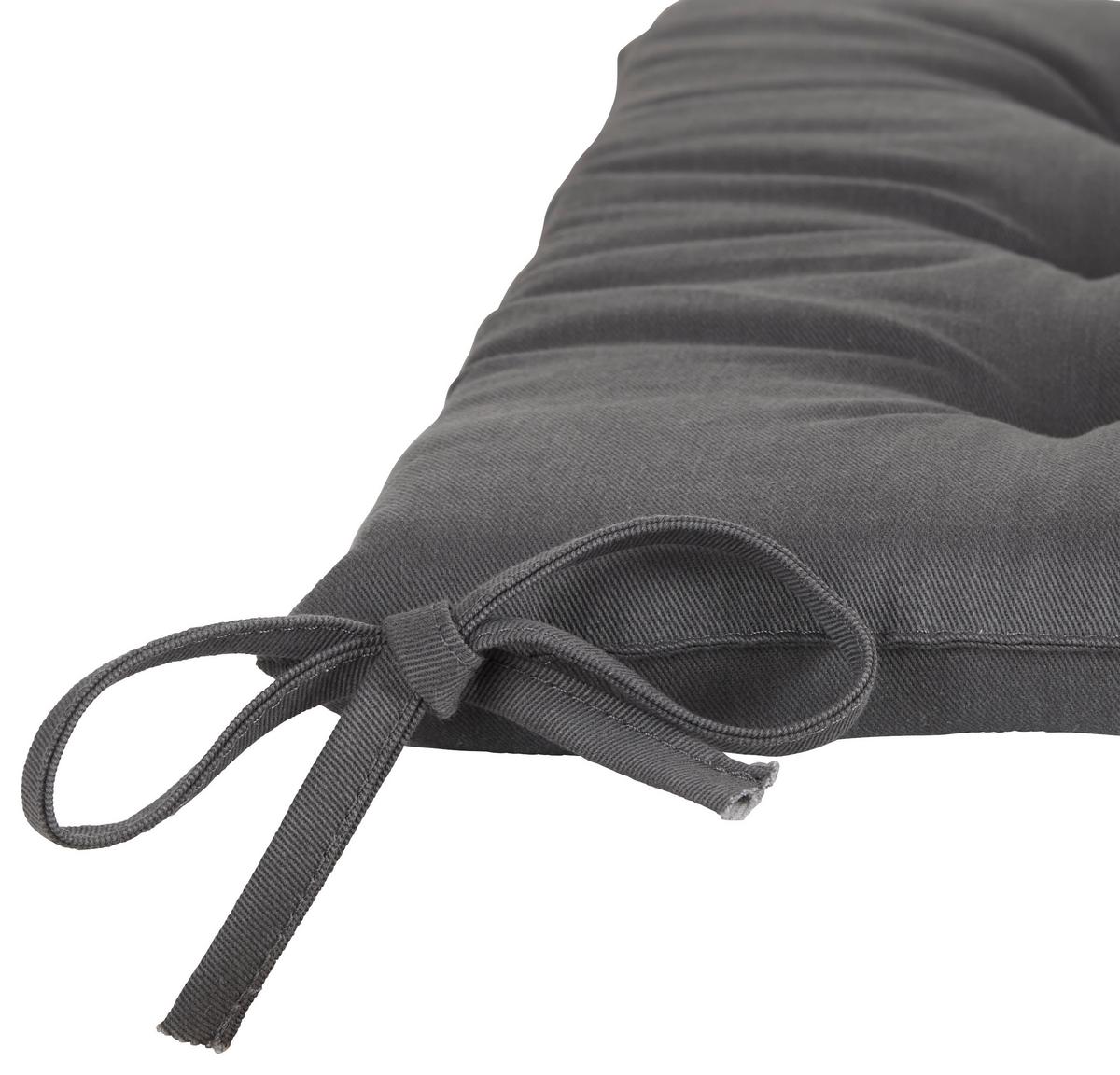 PODUŠKA NA SEDENIE Lola, 40/40/4cm, antracit - antracitová, Konventionell (40/40/4cm) - Mömax