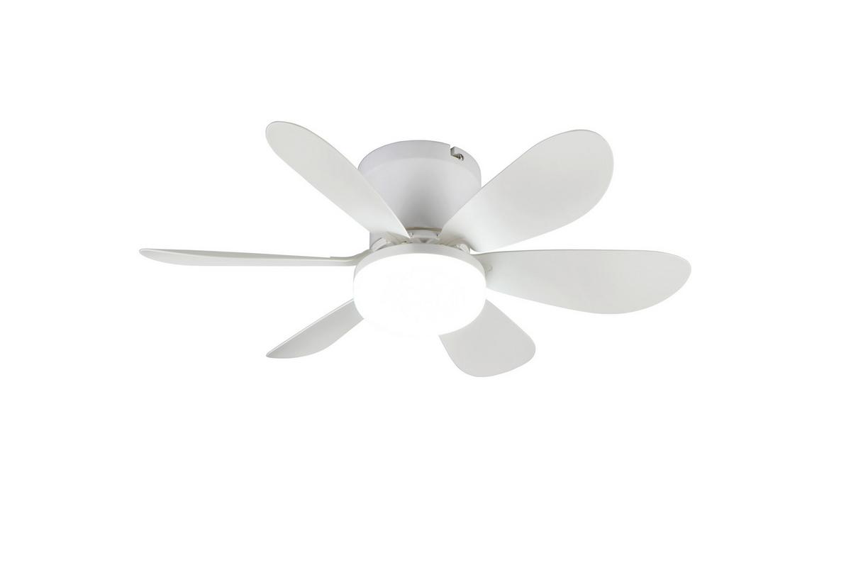 Deckenventilator Lund Weiß D: 53 cm - Weiß, Basics, Kunststoff (53,0/31,0cm)