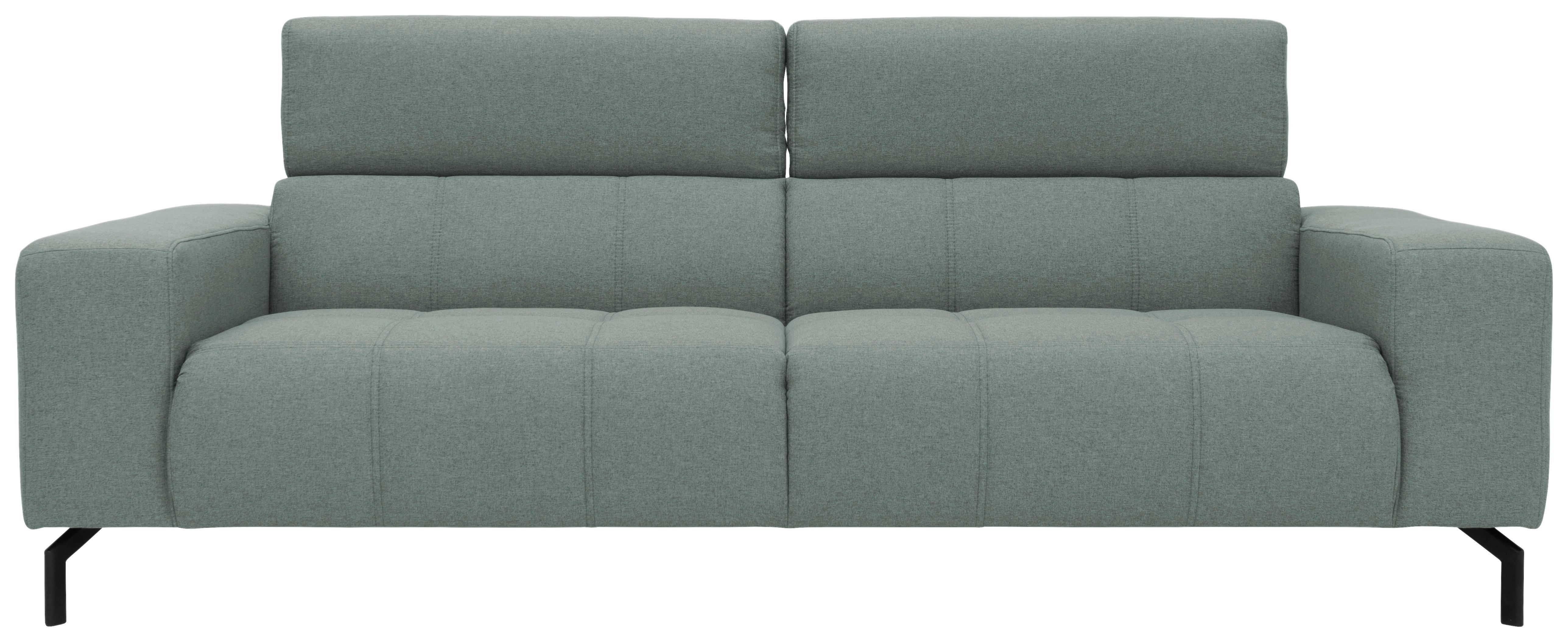 3-Sitzer-Sofa Kopfteil verstellbar Cunelli Türkis