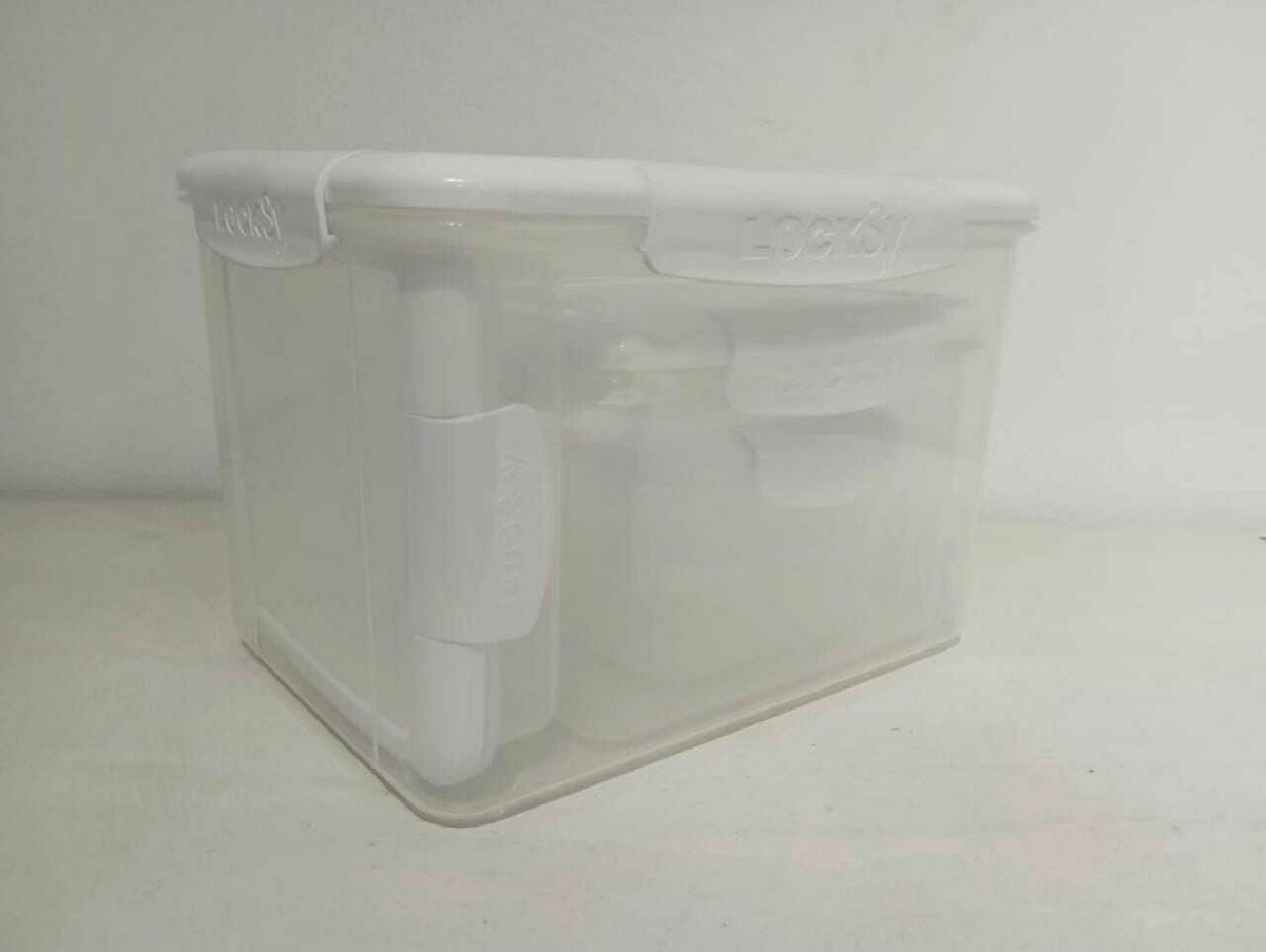 Vorratsdosenset Wendy - Transparent/Weiß, Basics, Kunststoff - Luca Bessoni