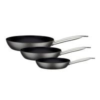 PFANNENSET 20+24+28cm, 3--teilig. - Schwarz, Basics, Metall (20+24+28cm) - GSW
