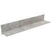 Wandboard Malta B: 128 cm Betonoptik Hell Dekor - Grau, MODERN, Holzwerkstoff (128/18/20cm)