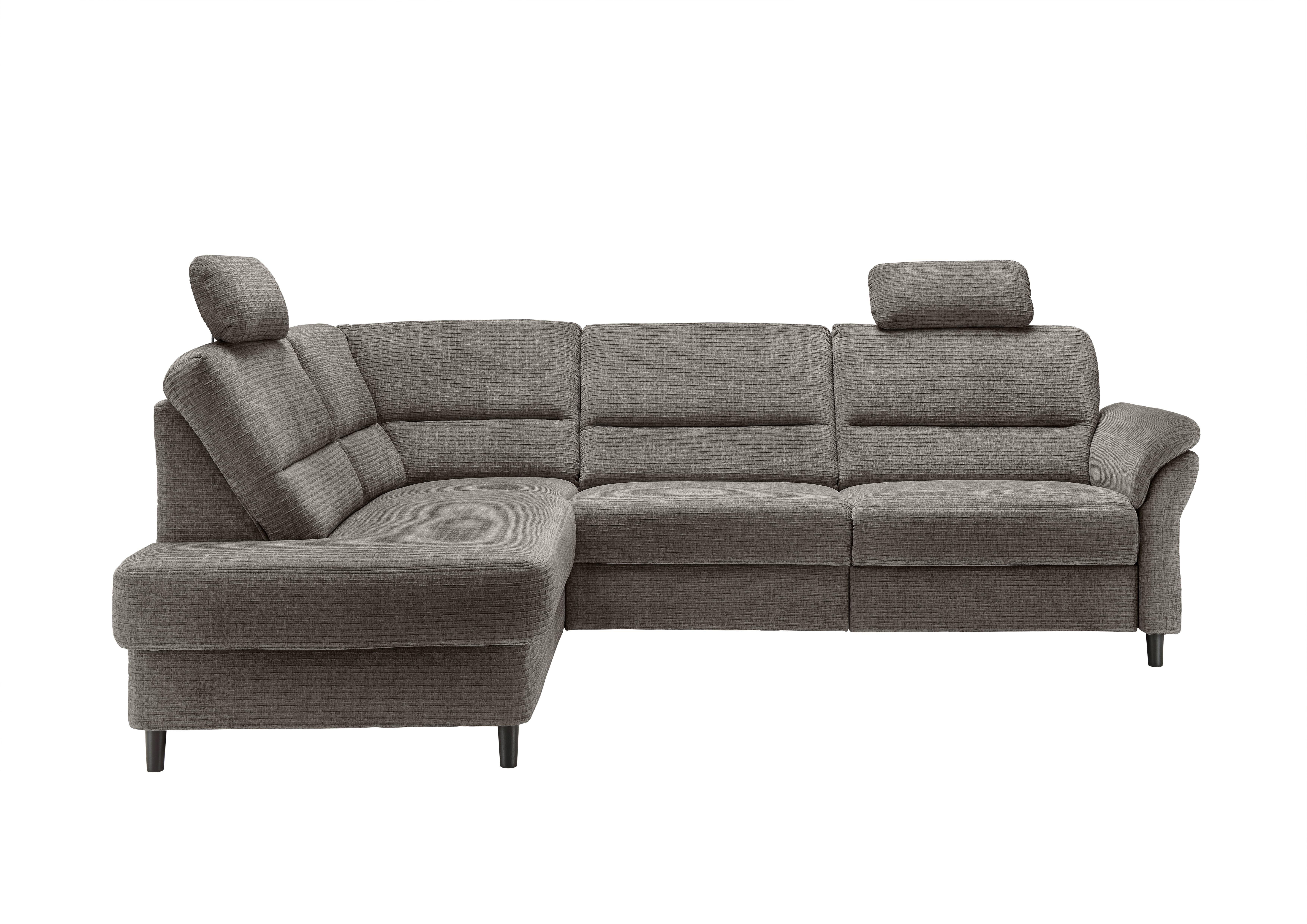 Ecksofa Cavoli Graubraun Relaxfunktion S: 190x266 cm - Graubraun/Schwarz, MODERN, Textil (190/266cm) - Livetastic