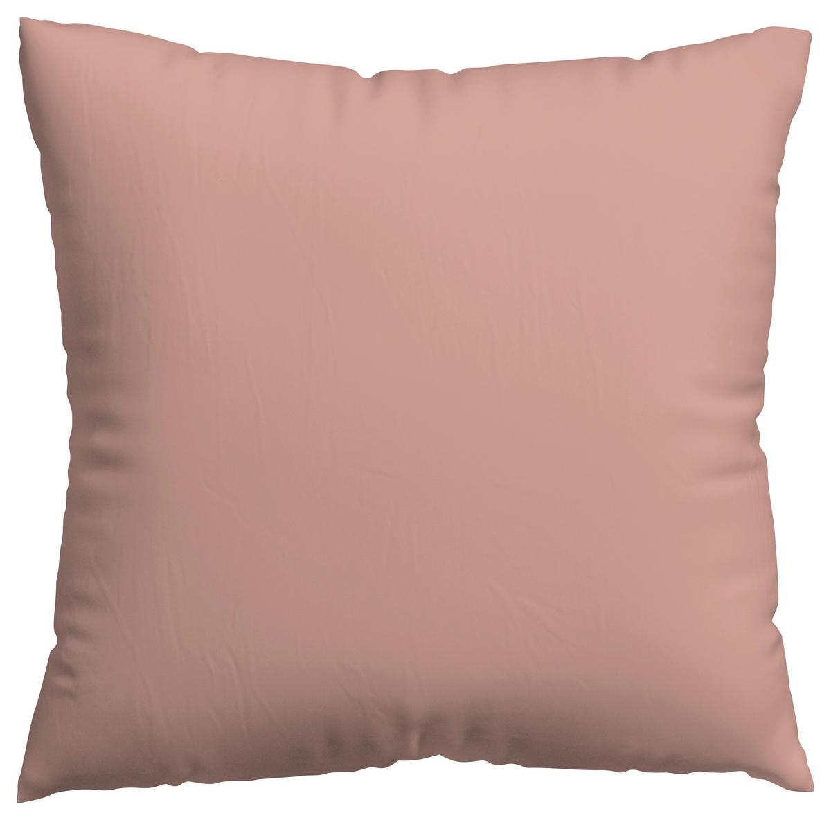 Kissenhülle Woven Satin - Dunkelrosa, Basics, Textil (40/40cm) - Schlafgut