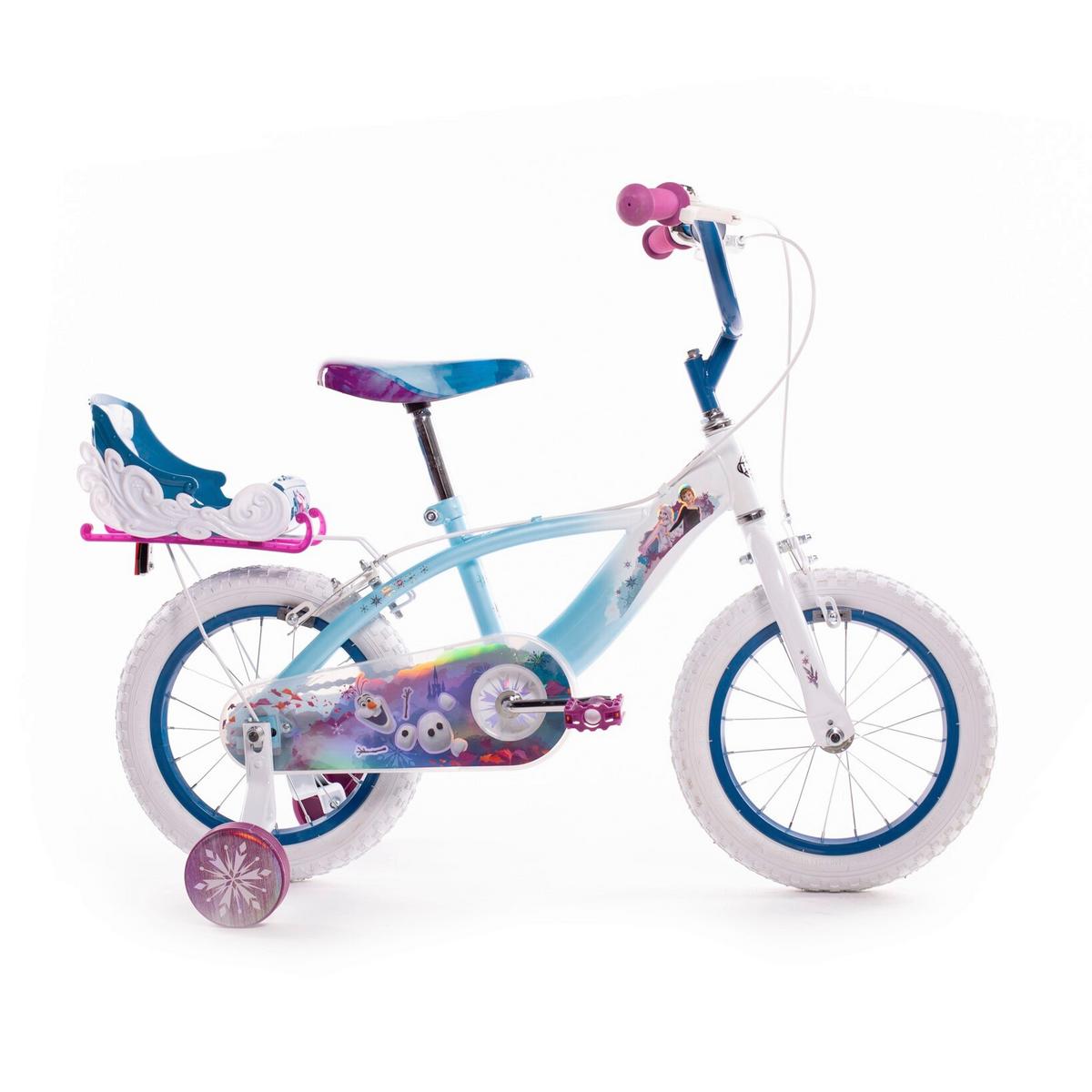 Kinderfahrrad 14 Zoll Huffy Disney Frozen Inkl. Stützräder - Hellblau, Basics, Kunststoff/Metall (54/74/97cm)