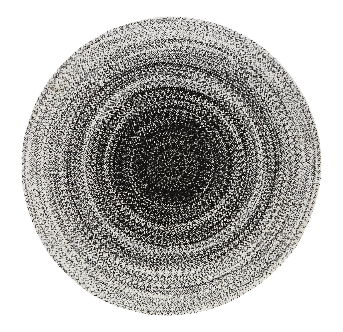KOBEREC TKANÝ NA PLOCHO Marie, 160cm - bílá/černá, textil (160cm) - Modern Living