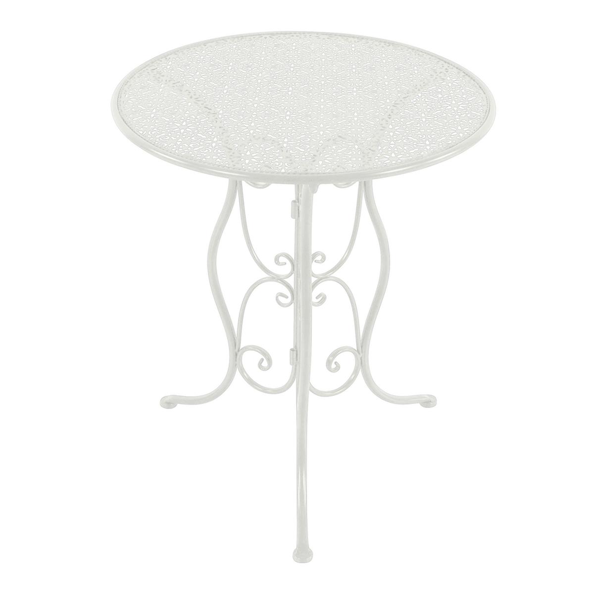 Gartenset Eloise Weiss - Weiß, Basics, Metall (60/69cm) - Ambia Garden