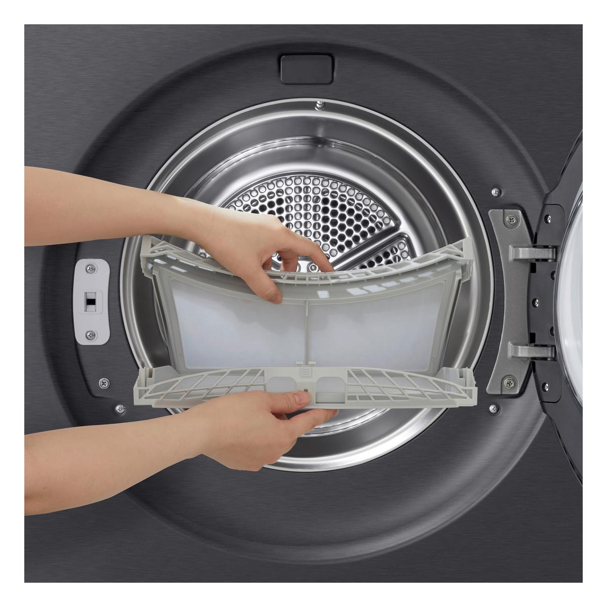 Wärmepumpentrockner Füllmenge ca. 9 Kg - Schwarz, Basics, Metall (60/85/66cm) - LG