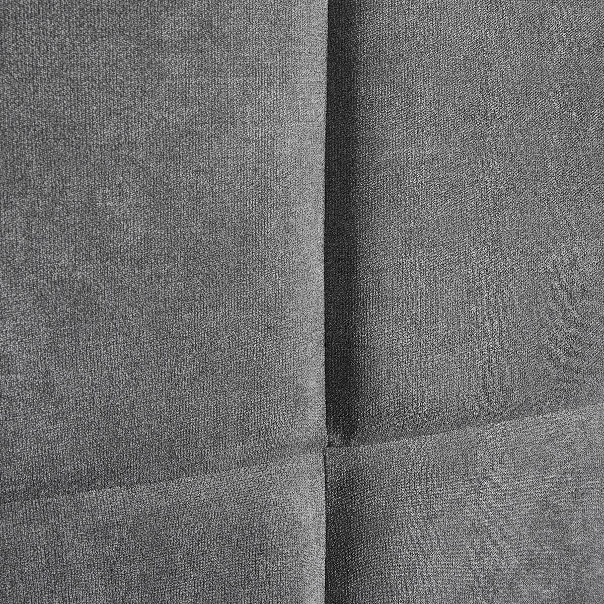 Manželská posteľ s čelom VALERIA, 180x200, sivá - čierna/sivá, Modern, drevo/kompozitné drevo (180/200cm) - Bessagi Home