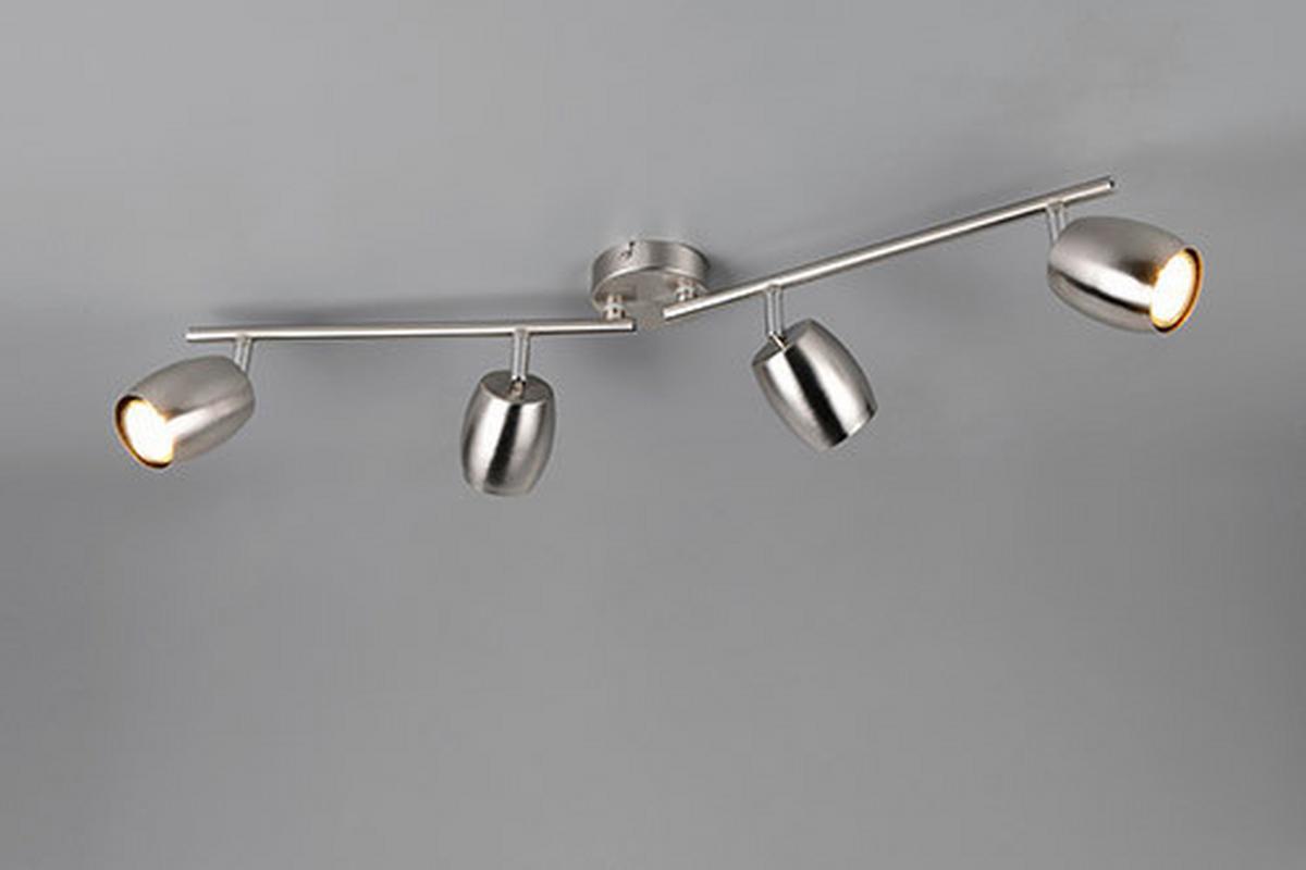 Strahler Greta - Nickelfarben, KONVENTIONELL, Kunststoff/Metall (78/16,5/8cm) - Luca Bessoni