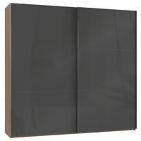 Schwebetürenschrank B: 250 Cm Level 36c Grau/eiche Dekor - Eichefarben/Grau, MODERN, Holzwerkstoff (250/236/65cm) - MID.YOU
