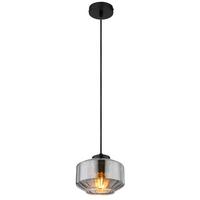 Hängeleuchte 15547h - Schwarz, Design, Glas/Metall (18/120cm) - Globo