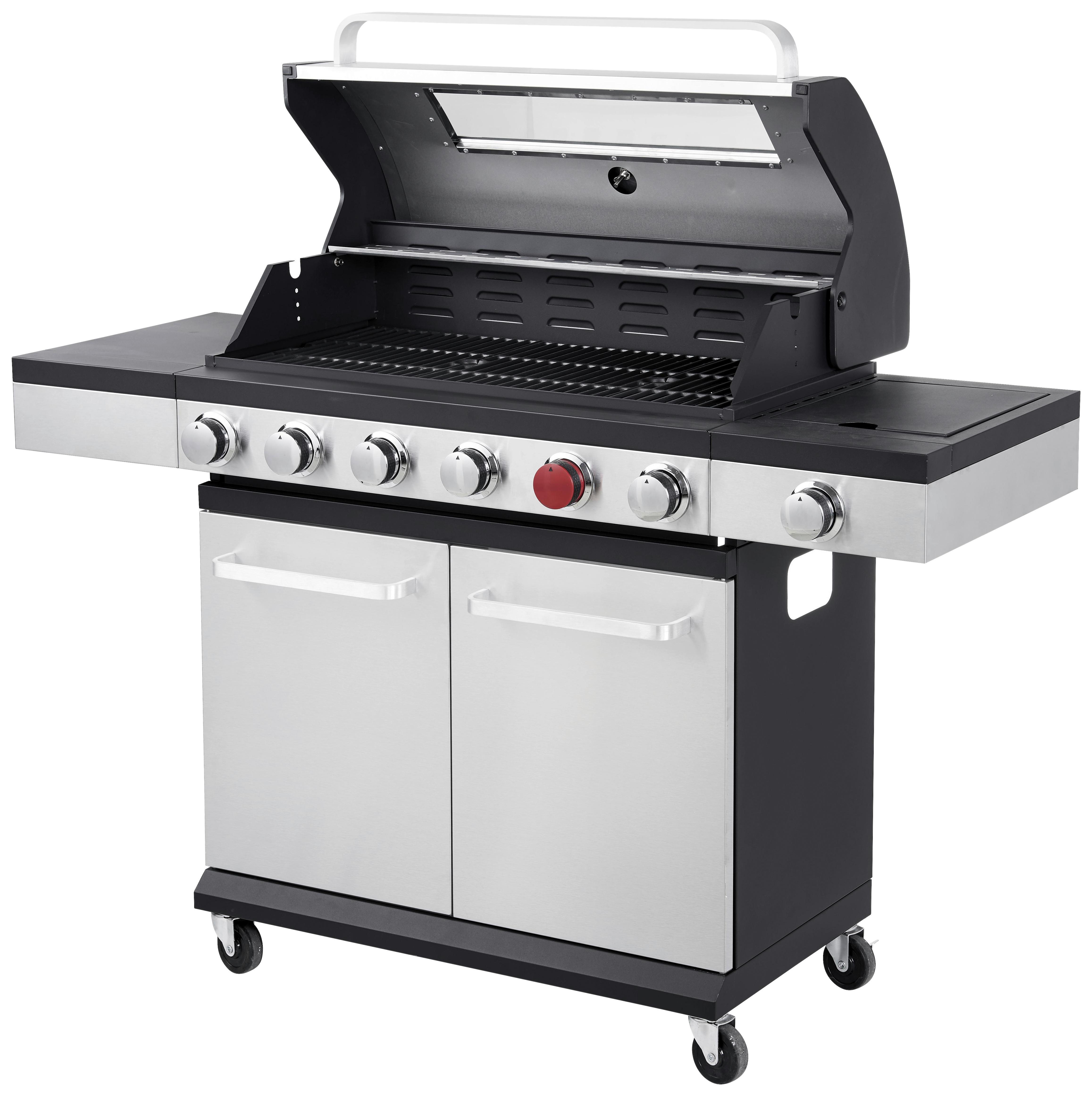 Gasgrill Napoleon Ii - Anthrazit/Silberfarben, KONVENTIONELL, Metall (141/114/48cm) - Homezone