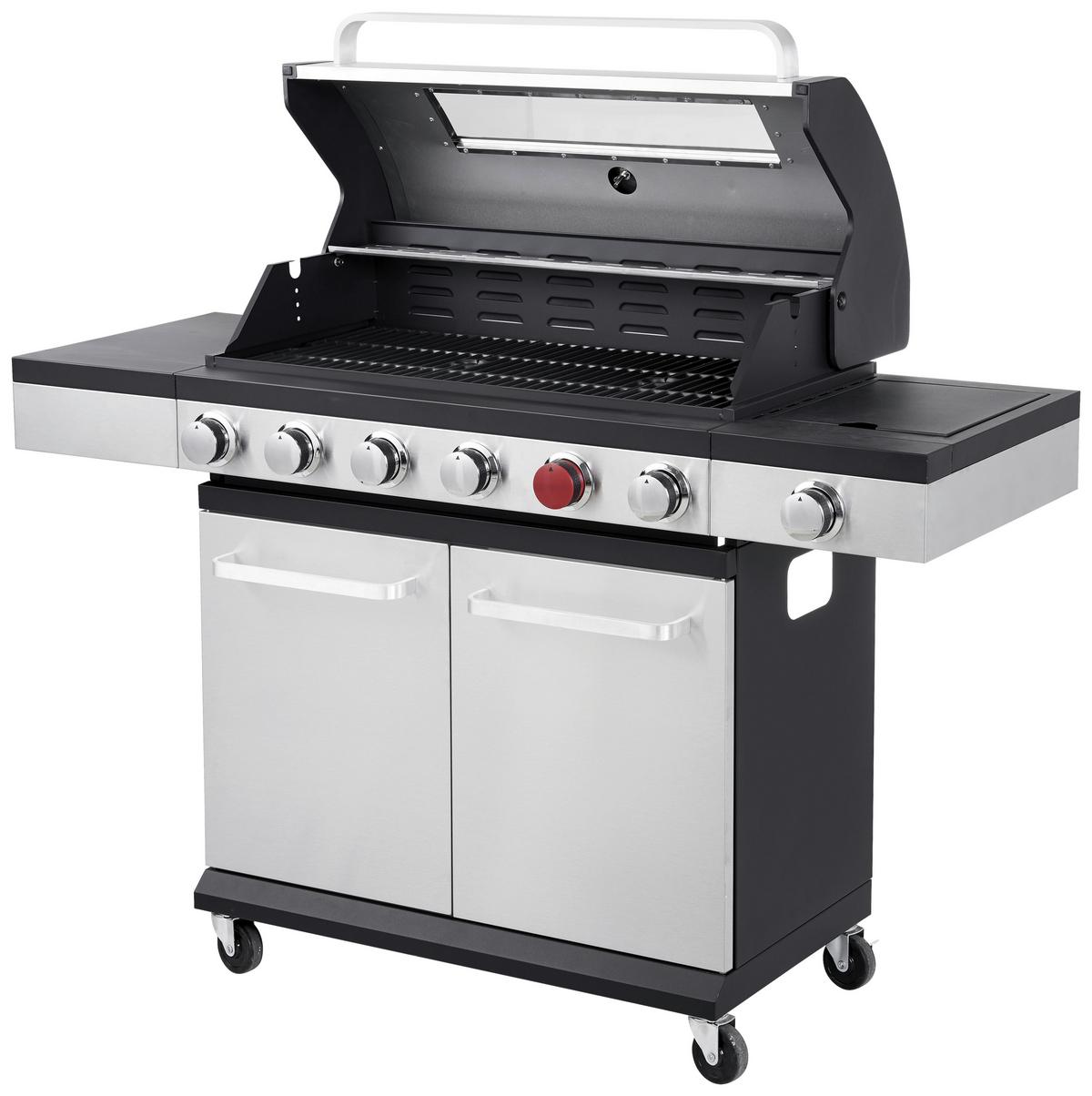 Gasgrill Napoleon II - Anthrazit/Silberfarben, KONVENTIONELL, Metall (141/114/48cm) - Homezone
