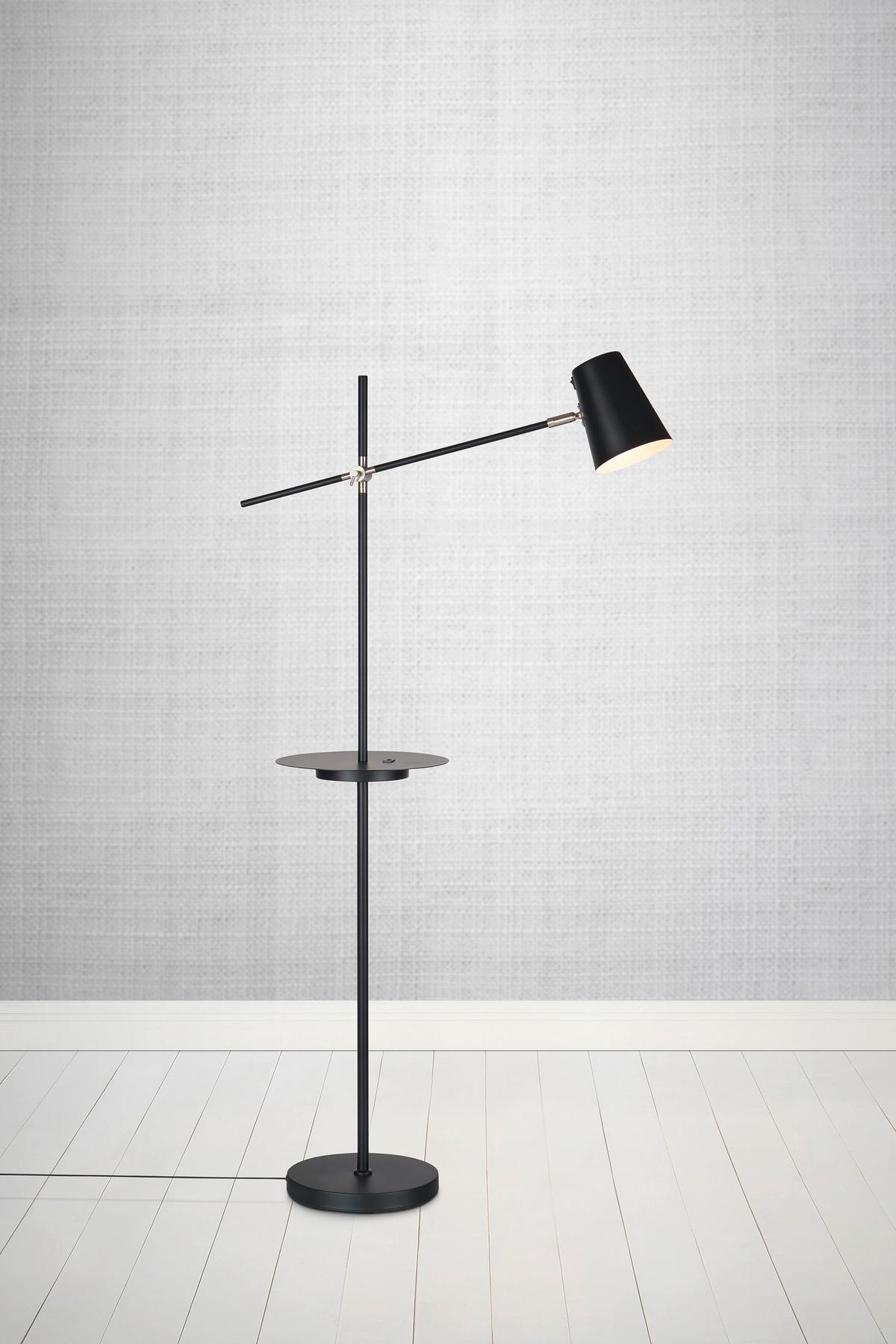 Stehleuchte Linear - Schwarz, Basics, Metall (65/28/144cm) - Markslöjd