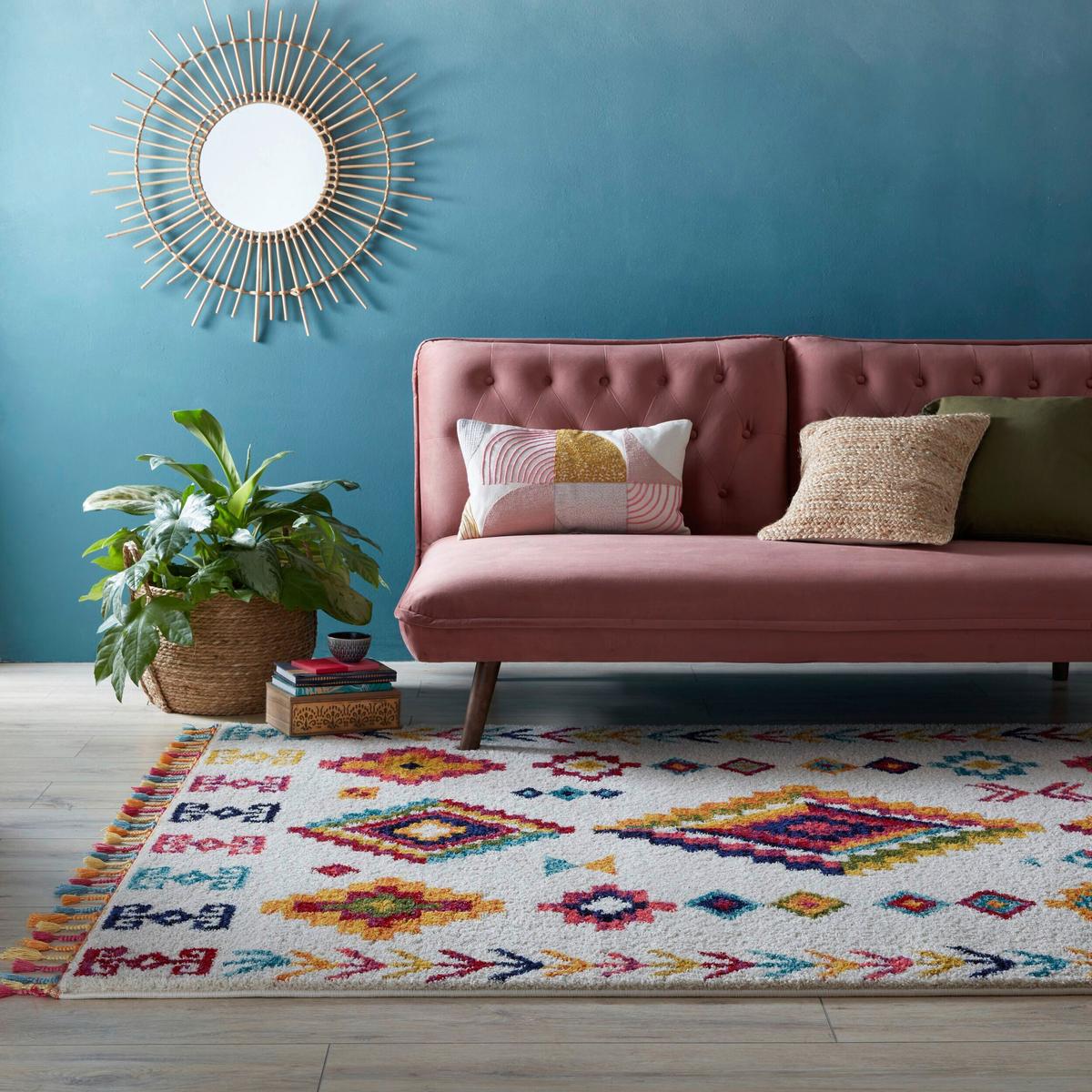 Berberteppich Coyote Creme B: 120 cm - Creme, Basics, Textil (120/170cm)