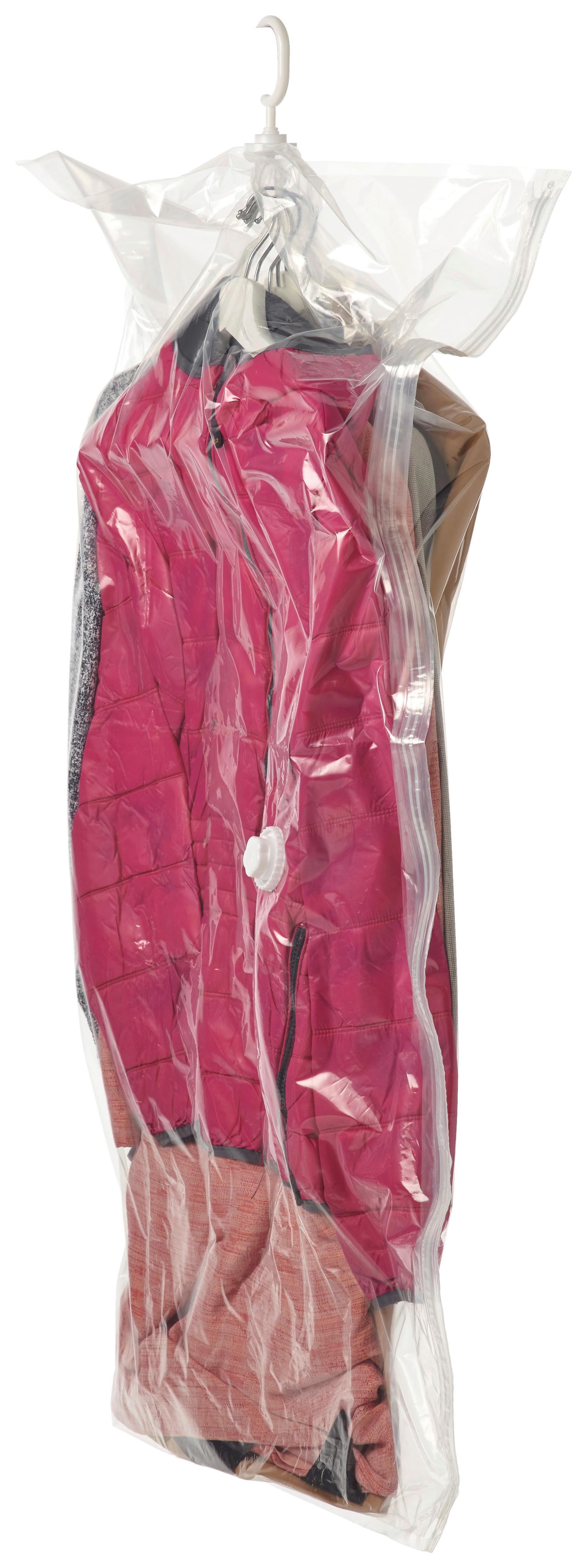 Vakuum-kleidersack Easy Transparent - Transparent, Kunststoff - Homezone