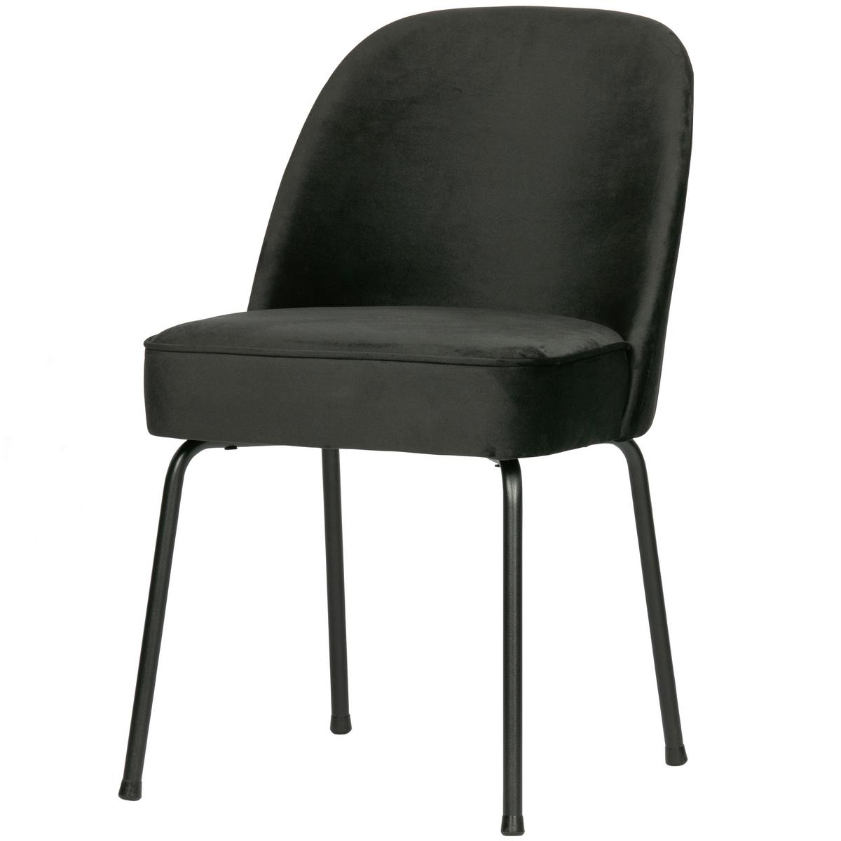 Stuhl-Set Vogue Schwarz B: 50cm - Schwarz, MODERN, Textil/Metall (50/83/57cm) - Livetastic
