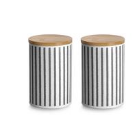 VORRATSDOSENSET Ø/H: ca. 11x17 cm - Schwarz/Weiß, Basics, Metall (10,5/16,5cm) - Zeller Present