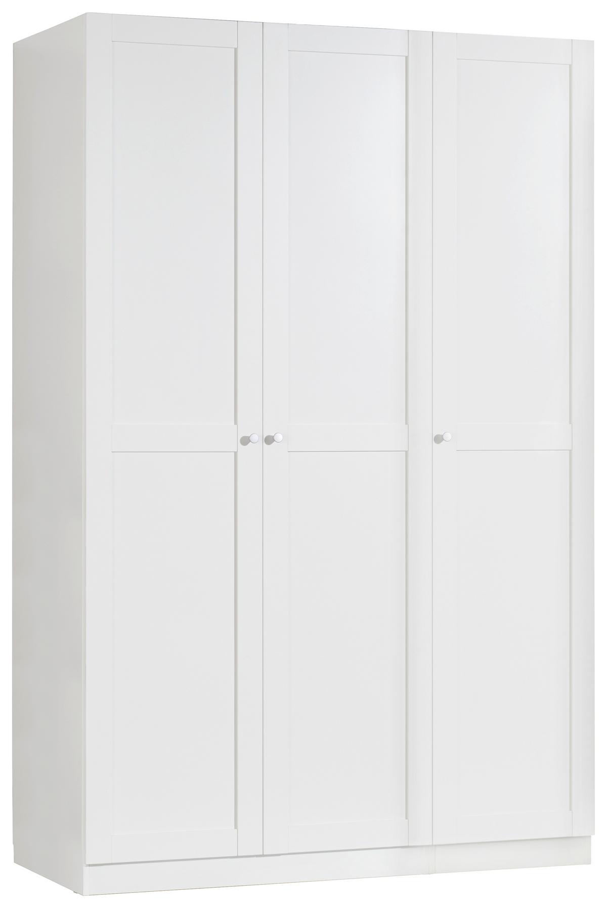 Skriňa Unit vybavenie komfort, biela, š. 136,7 cm - biela, Modern, kompozitné drevo/plast (136,7/210/58,3cm) - Ondega