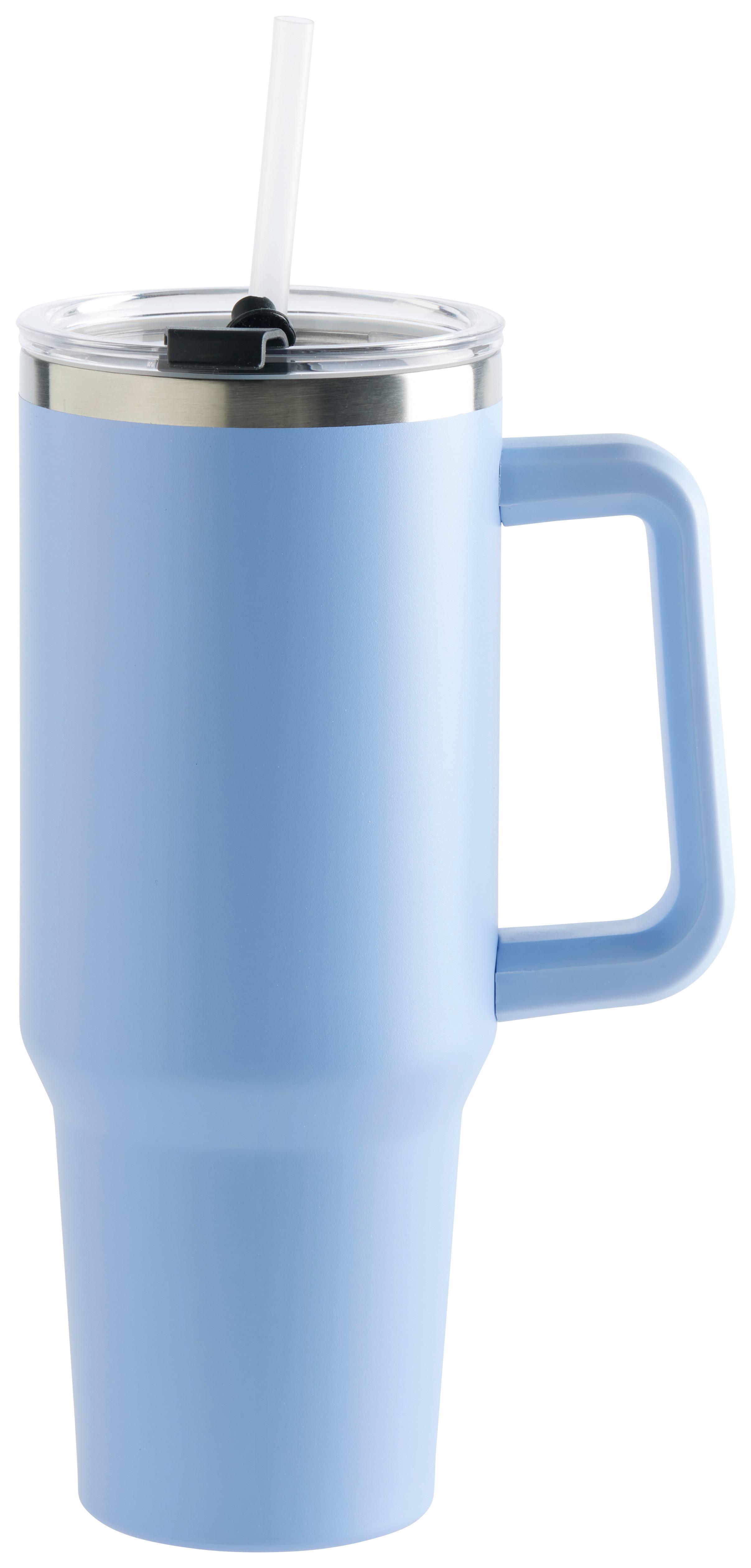 Termoizoační hrnek BETTY - modrá, Moderní, kov/plast (16.5/10/32cm) - Mömax
