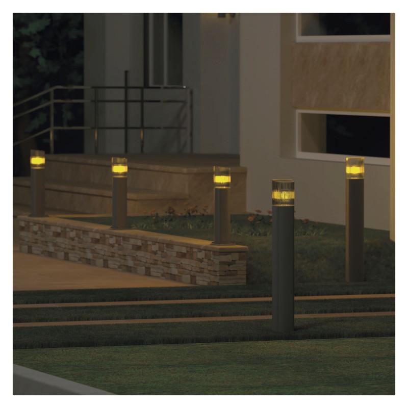 VONKAJŠIE LED SVIETIDLO LANA - antracitová, Modern, kov/plast