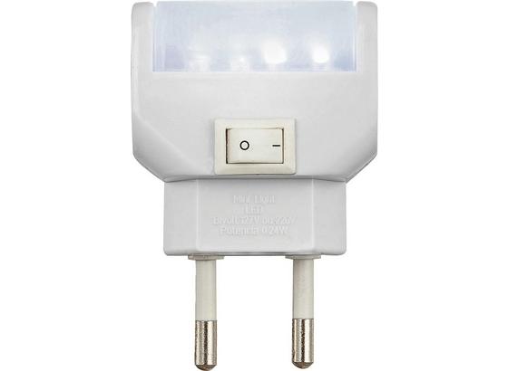 Nachtlicht Sabsi - Weiß, Kunststoff (4,7/2,5/7cm) - Homezone Nachtlicht Sabsi - Weiß, Kunststoff (4,7/2,5/7cm) - Homezone
