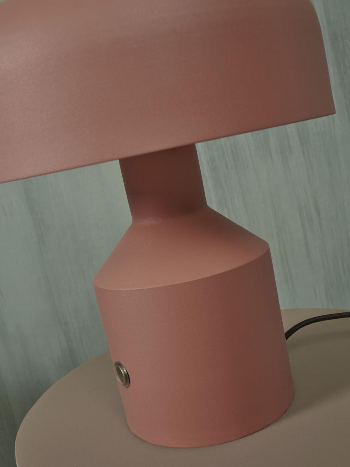 Tischlampe Porto Terra Cotta mit Schalter - Terracotta, Basics, Metall (25/29cm) - It's about Romi
