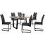 Esstisch Jens - Schwarz, MODERN, Glas/Metall (160/76/90cm) Esstisch Jens - Schwarz, MODERN, Glas/Metall (160/76/90cm)