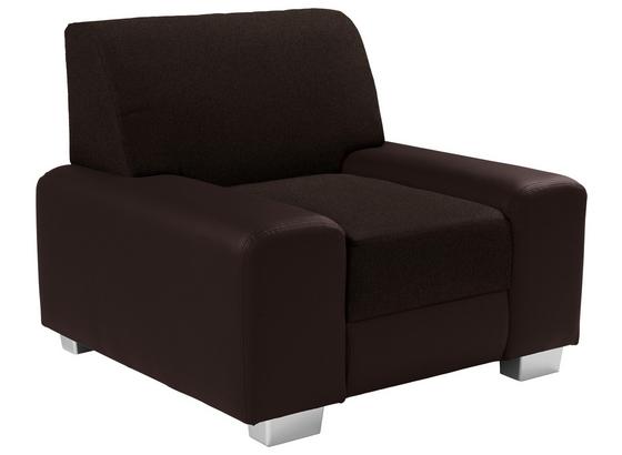 Křeslo Miami - tmavě hnědá/hnědá, Moderní, kov/dřevo (104/81/90cm) Křeslo Miami - tmavě hnědá/hnědá, Moderní, kov/dřevo (104/81/90cm)