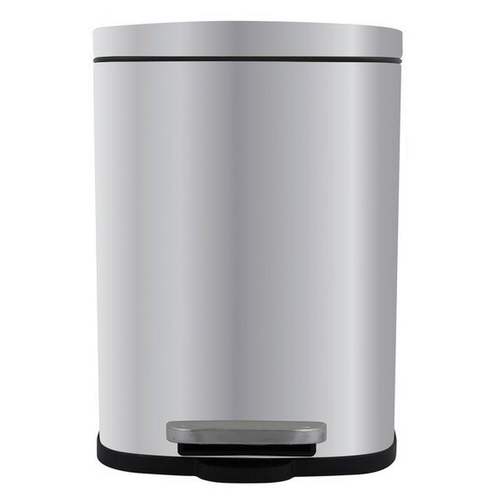 Treteimer Akira 5L Silberfarben Metall LBH: 21,4x17,6x30 cm